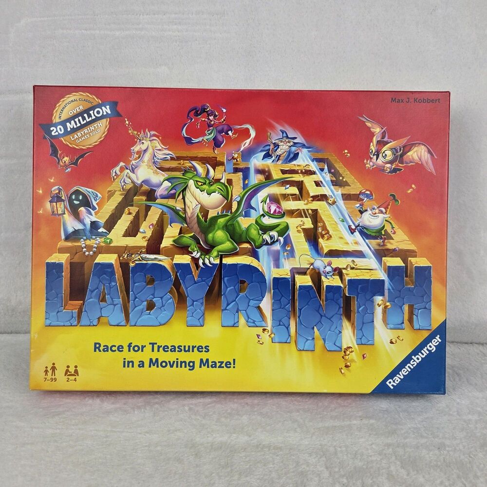 Labyrinth Board Game Race For Treasures Ravensburger 2021 Complete